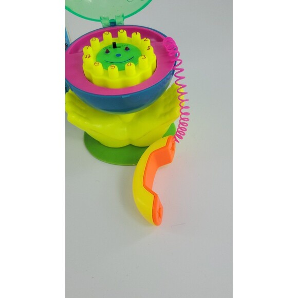 Neon Musical Earth Telephone with Saving Bank Vintage Retro Kids Toy w/ Box - Picture 3 of 12